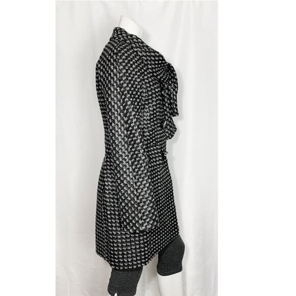 MARC JACOBS Metallic Tweed Coat With Built In Scarf - Picture 2 of 12